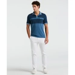 Original Penguin Tri-Colour Polo Shirt In Copen Blue(Tri Colour Polo Shirt Blue Opkm2520gp 443) -Original Penguin Outlet opkm2520 443 alt3