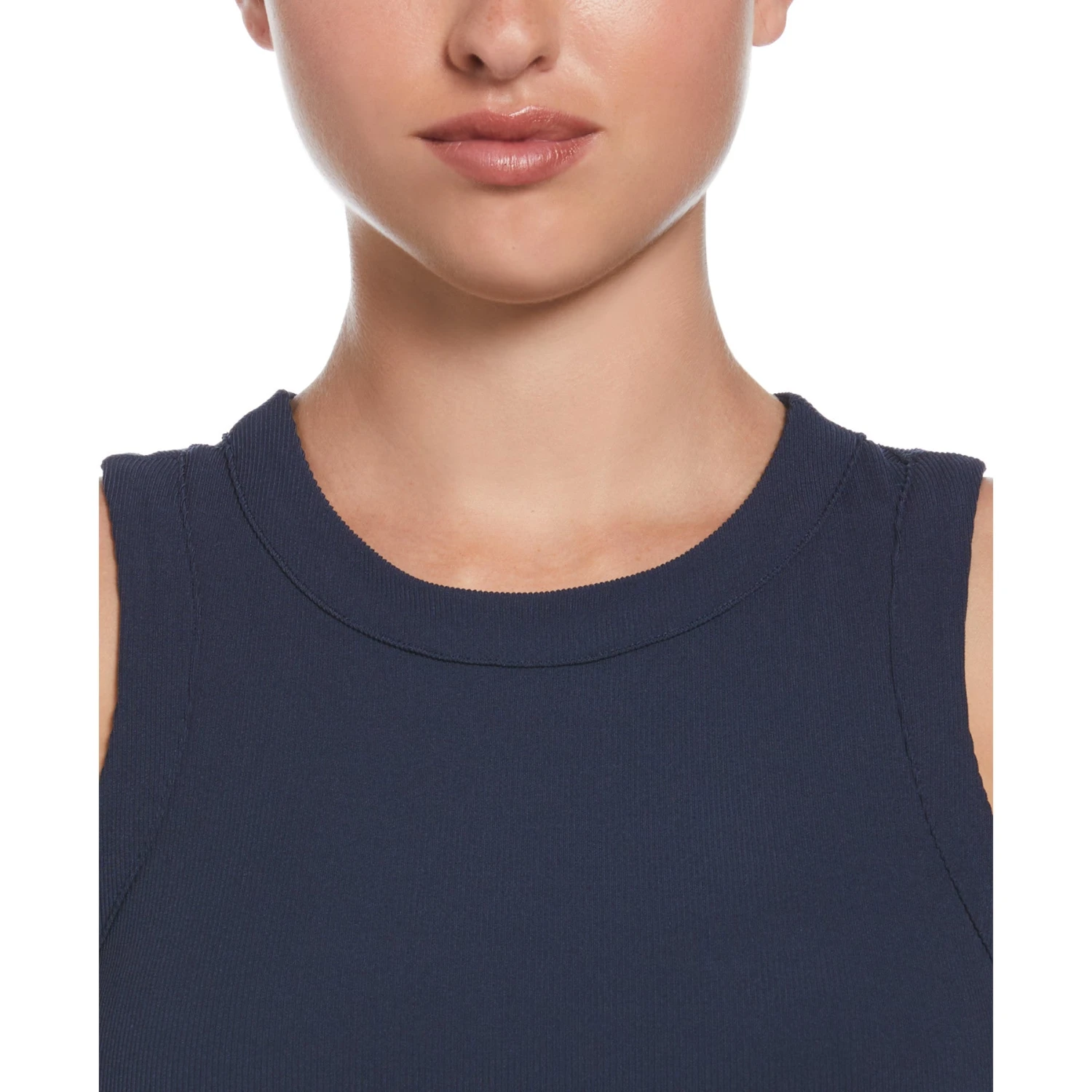 Original Penguin Women's Ribbed Tennis Tank Top In Black Iris(Ribbed Tennis Tank Top Blue O1kse016gg 417) 3 Original Penguin Women's Ribbed Tennis Tank Top In Black Iris(Ribbed Tennis Tank Top Blue O1kse016gg 417) - Image 3