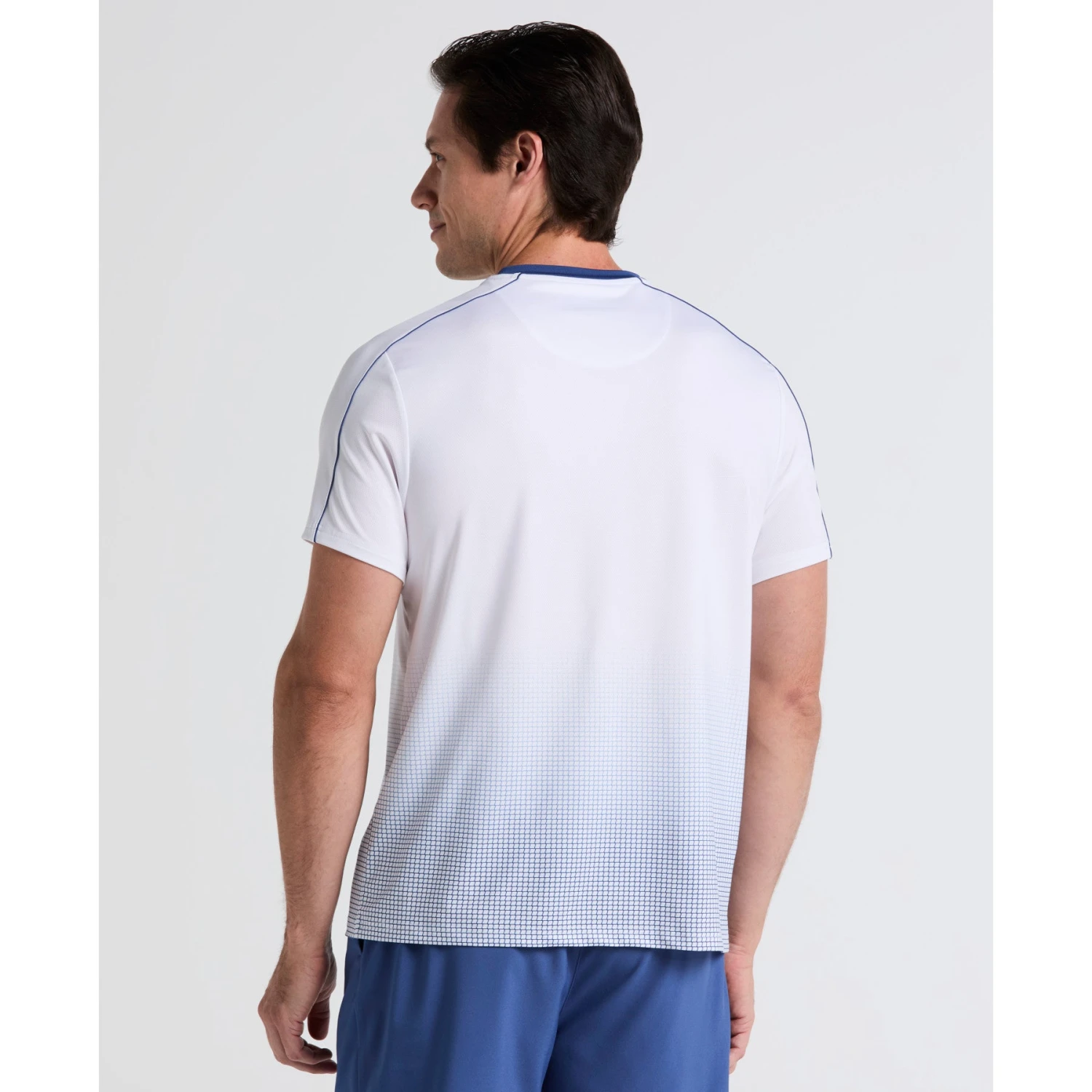 Original Penguin Ombre Net Graphic Performance Tennis T-Shirt In Bright White(Ombre Net Graphic Performance Tennis T Shirt White O1kff007gg 118) 2 Original Penguin Ombre Net Graphic Performance Tennis T-Shirt In Bright White(Ombre Net Graphic Performance Tennis T Shirt White O1kff007gg 118) - Image 2
