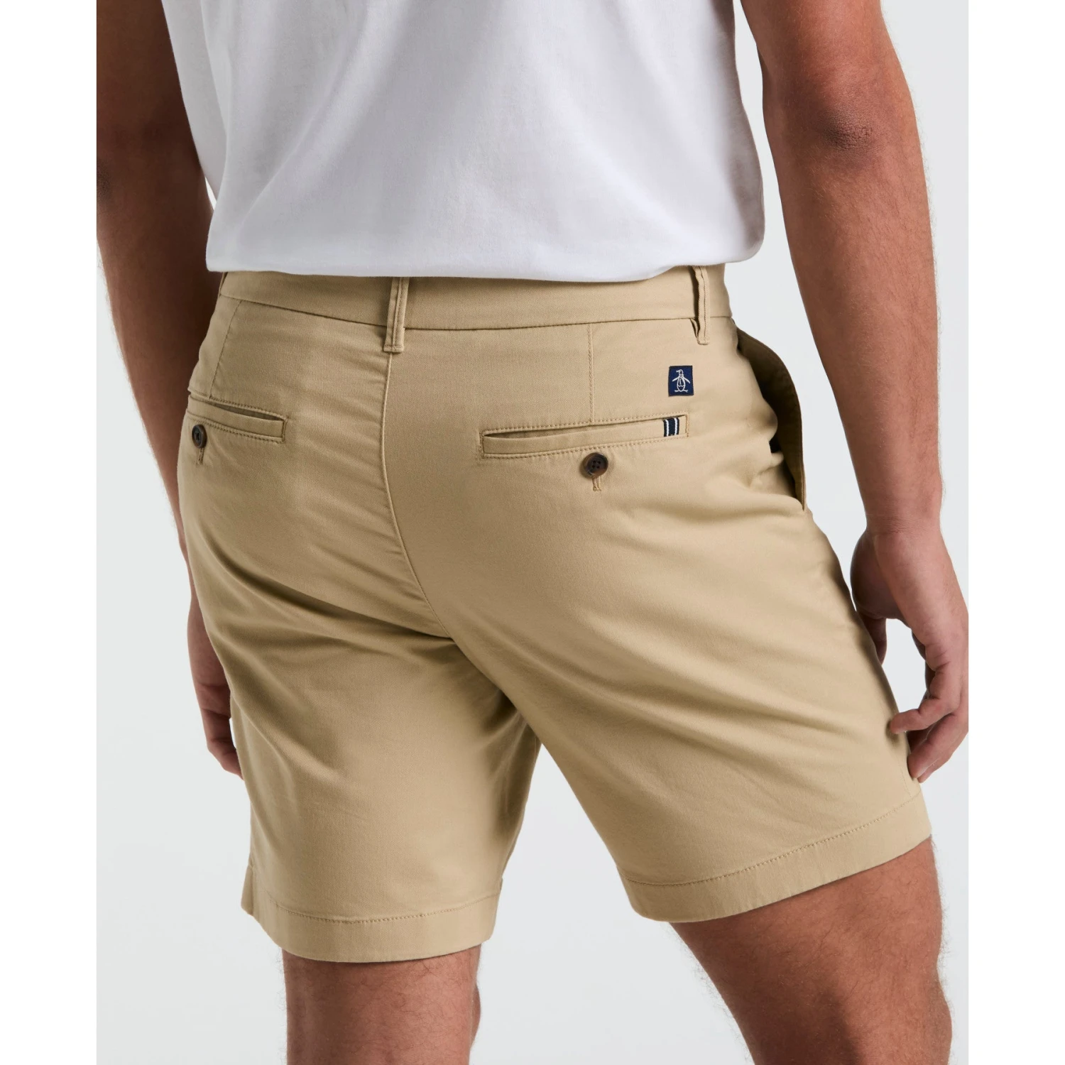 Original Penguin Chino Shorts In Travertine(Core Chino Short Beige Ophb0023gp 254) 4 Original Penguin Chino Shorts In Travertine(Core Chino Short Beige Ophb0023gp 254) - Image 4