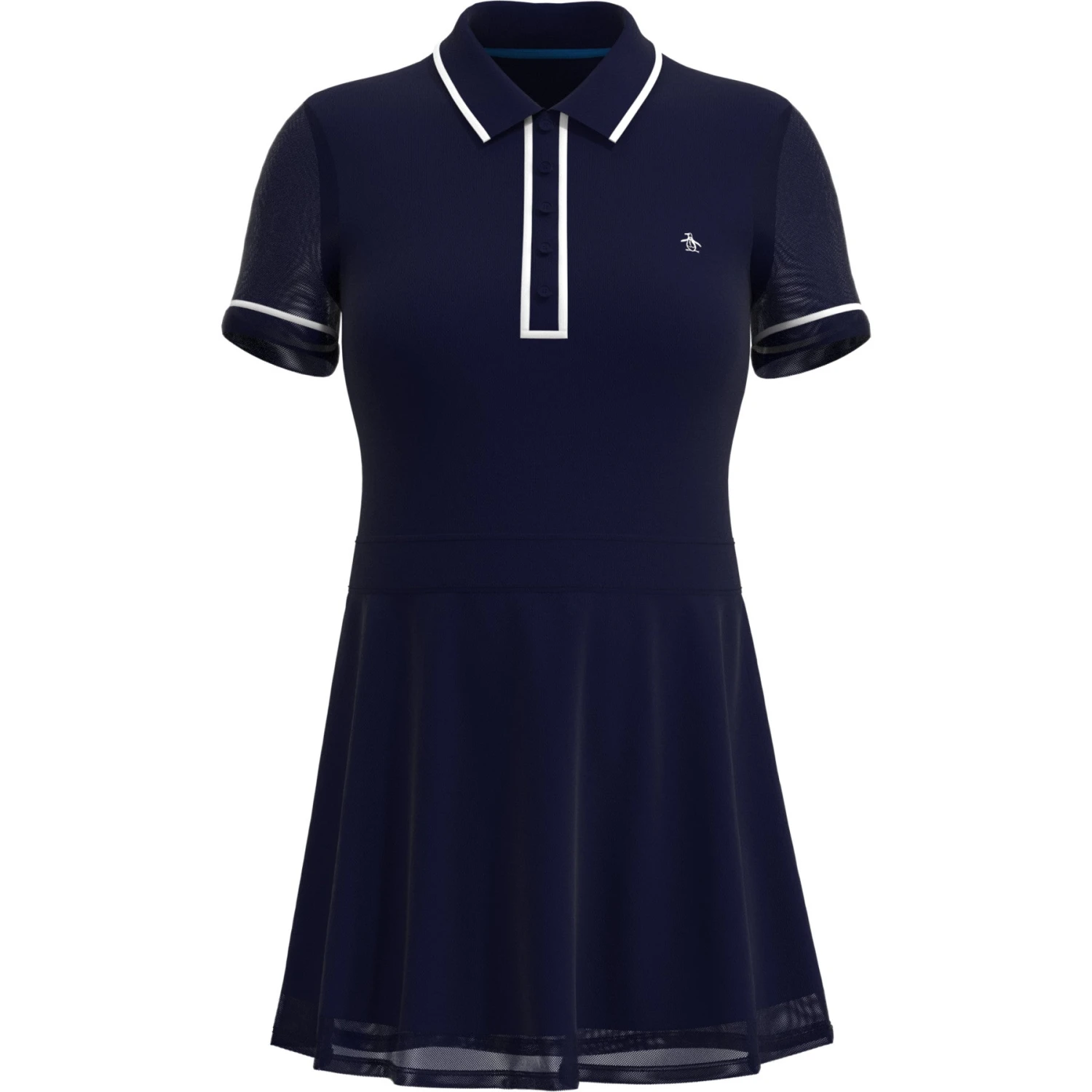 Original Penguin Women's Veronica Short Sleeve Dress In Black Iris(Womens Tennis Veronica Mesh Dress Blue Ogdsc007gg 417) 5 Original Penguin Women's Veronica Short Sleeve Dress In Black Iris(Womens Tennis Veronica Mesh Dress Blue Ogdsc007gg 417) - Image 5