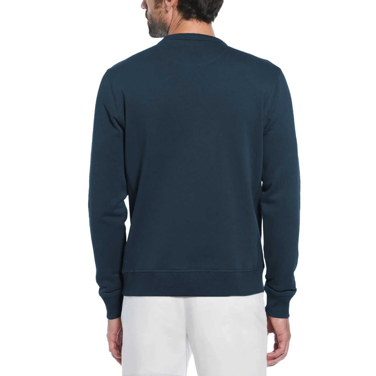 Original Penguin Sticker Pete Fleece Crew Neck Sweatshirt In Blue Wing Teal(Sticker Pete Fleece Crew Neck Sweatshirt Blue Opks5712gp 415) 2 Original Penguin Sticker Pete Fleece Crew Neck Sweatshirt In Blue Wing Teal(Sticker Pete Fleece Crew Neck Sweatshirt Blue Opks5712gp 415) - Image 2