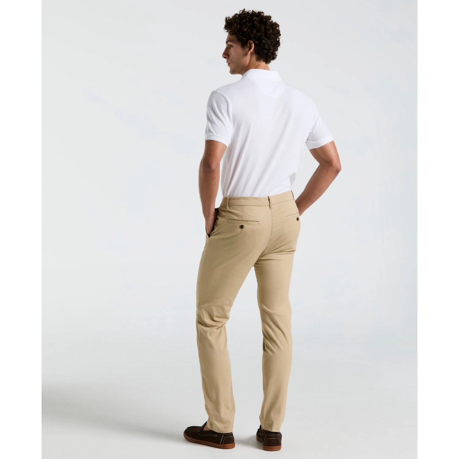 Original Penguin Slim Fit Chinos In Travertine(Flat Front Core Chino Pants Beige Opbb0022gp 254) 2 Original Penguin Slim Fit Chinos In Travertine(Flat Front Core Chino Pants Beige Opbb0022gp 254) - Image 2