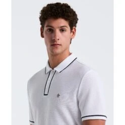 Original Penguin Icons Bentley Mesh Polo Shirt In Bright White(Organic Cotton Bentley Mesh Polo White Opkm3500gp 118) 6 Original Penguin Icons Bentley Mesh Polo Shirt In Bright White(Organic Cotton Bentley Mesh Polo White Opkm3500gp 118) -Original Penguin Outlet umzzllzlzp2jyqtnscz0