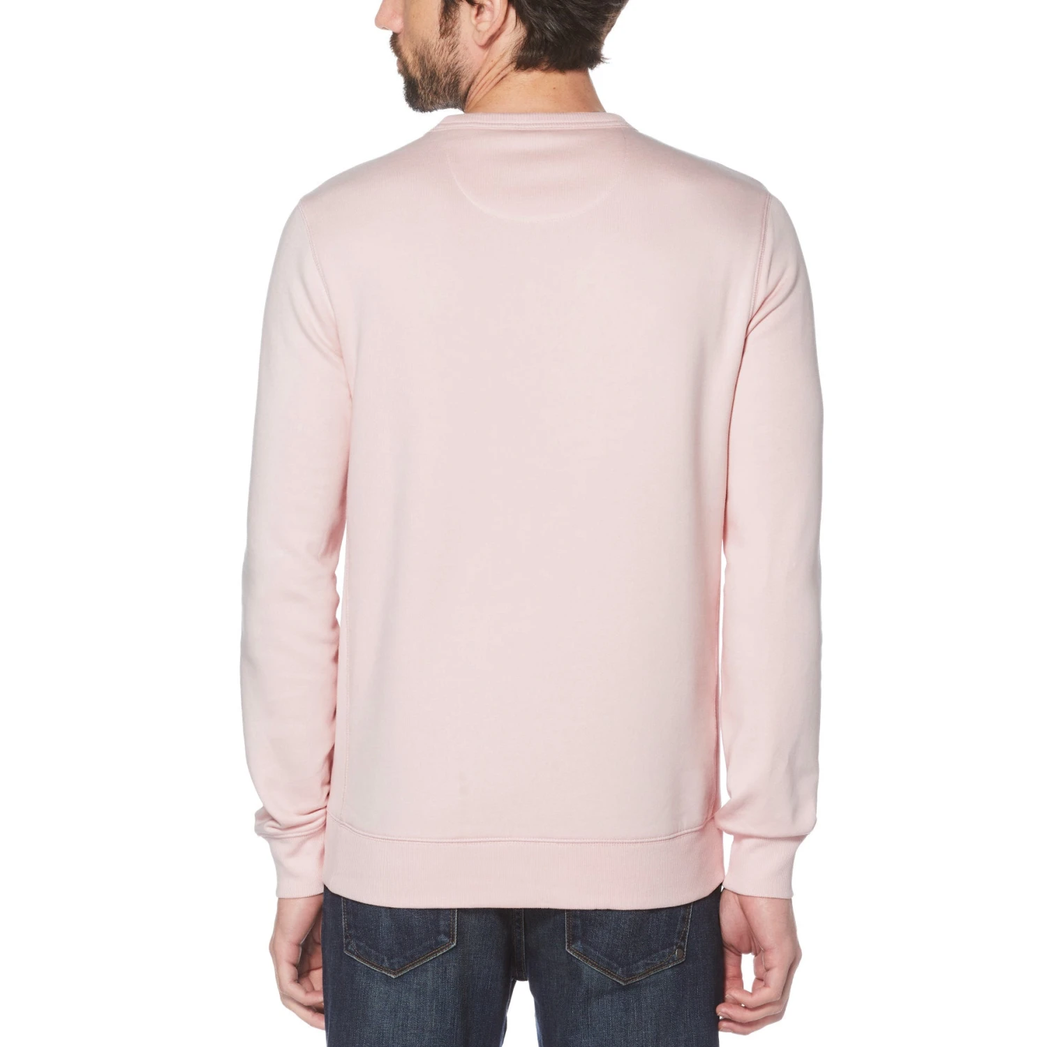 Original Penguin Sticker Pete Fleece Crew Neck Sweatshirt In Parfait Pink(Sticker Pete Fleece Crew Neck Sweatshirt Pink Opks5712gp 673) 2 Original Penguin Sticker Pete Fleece Crew Neck Sweatshirt In Parfait Pink(Sticker Pete Fleece Crew Neck Sweatshirt Pink Opks5712gp 673) - Image 2