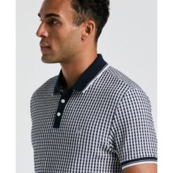 Original Penguin Jaquard Check Polo Shirt In Dark Sapphire(Jaquard Check Polo Shirt Blue Opkm2517gp 413) 6 Original Penguin Jaquard Check Polo Shirt In Dark Sapphire(Jaquard Check Polo Shirt Blue Opkm2517gp 413) -Original Penguin Outlet yby5hf5va6qjkyzpq7zr