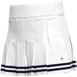 Original Penguin Women's 13" Contrast Hem Pleated Tennis Skort In Bright White(Womens Pleated Tennis Skort White Ogbsc0a6gg 118) -Original Penguin Outlet zu2bvgnqy5jeiheca5am
